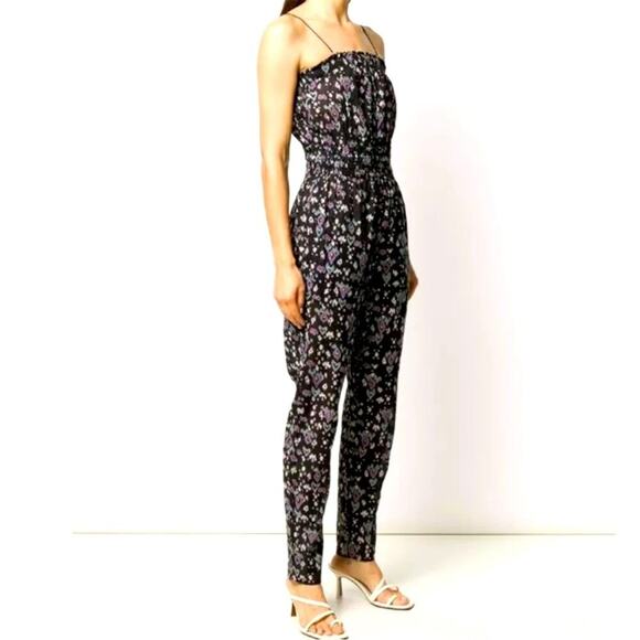EUC ISABEL MARANT ETOILE Timea Jumpsuit Romper size 34 floral - Picture 3 of 12